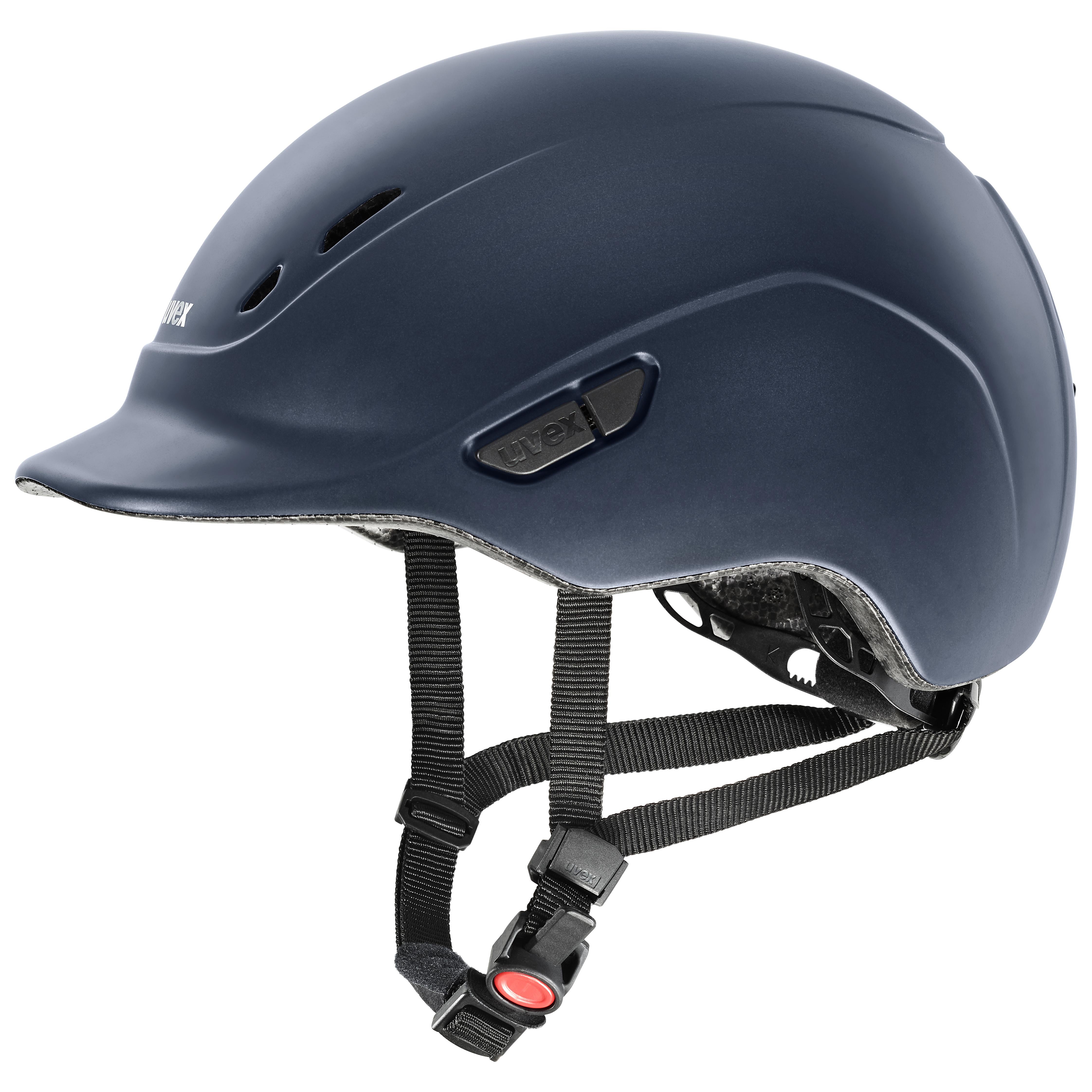 Uvex - Blu navy opaco - Casco da equitazione regolabile per bambini taglia 49-54 cm