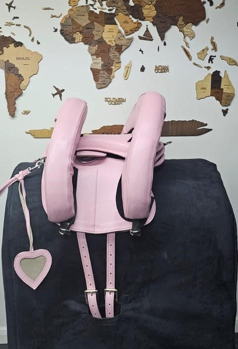 Sella Inky Dinky® in PELLE rosa - NUOVO - Ufficiale