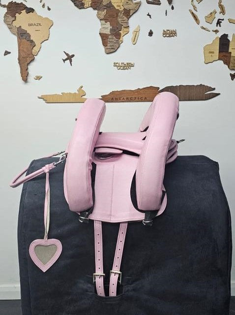 Sella Inky Dinky® in PELLE rosa - NUOVO - Ufficiale
