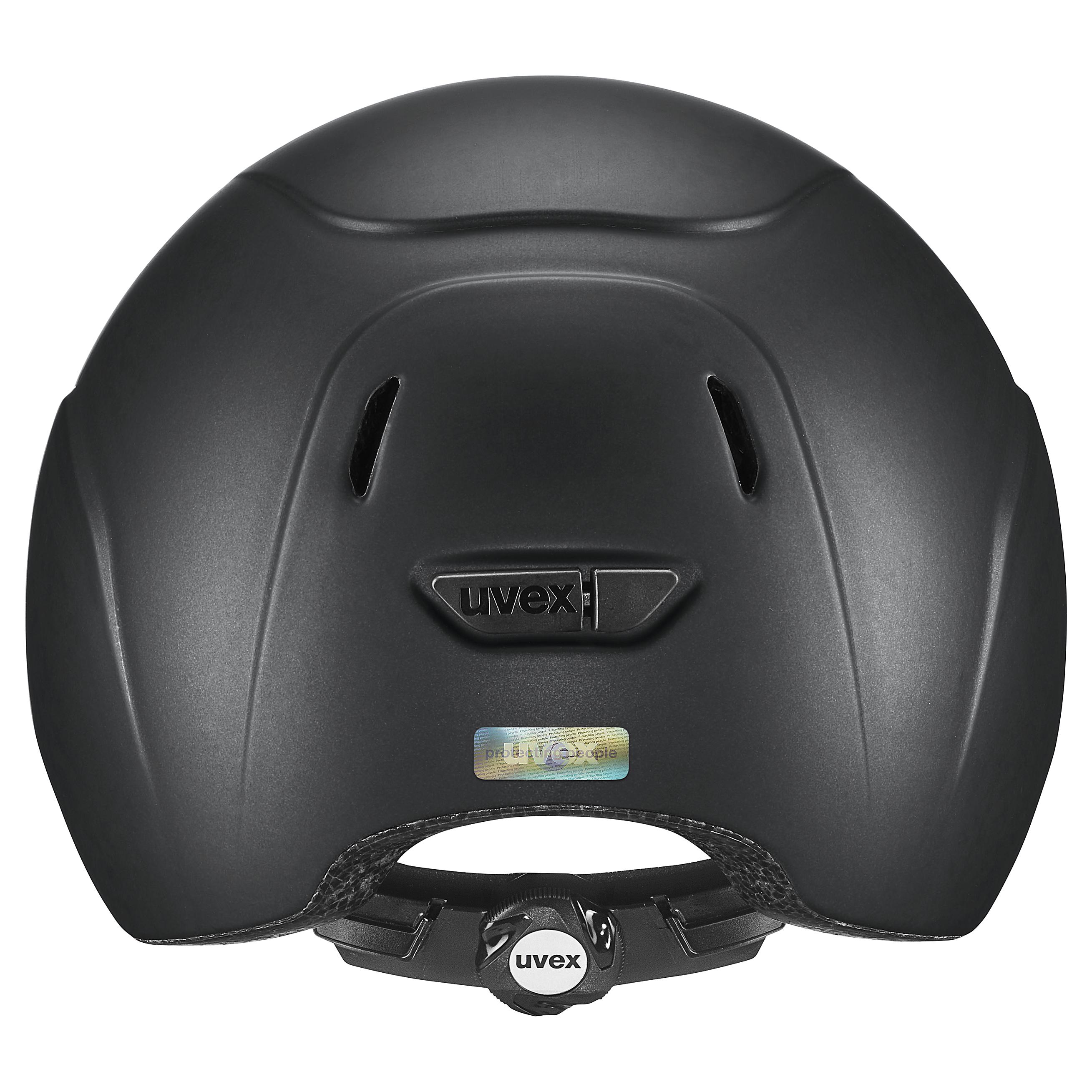 Uvex - Nero opaco - Casco da equitazione regolabile per bambini taglia 49-54 cm